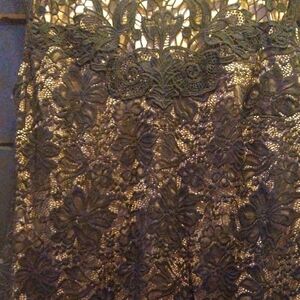 Candie's Black Lace Midi Dress